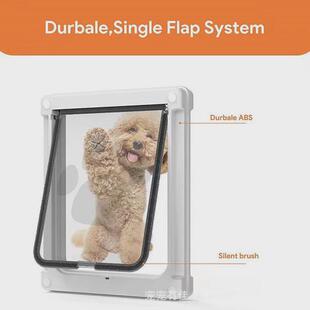 新款宠物用品猫门狗门自由进出玻璃门洞挡板狗狗门围栏狗洞宠物门