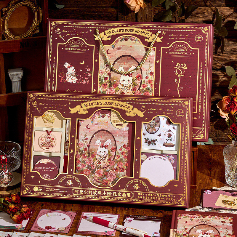 套装礼盒女生可爱手帐本少女心手帐笔记本礼物创意文具素材大礼包