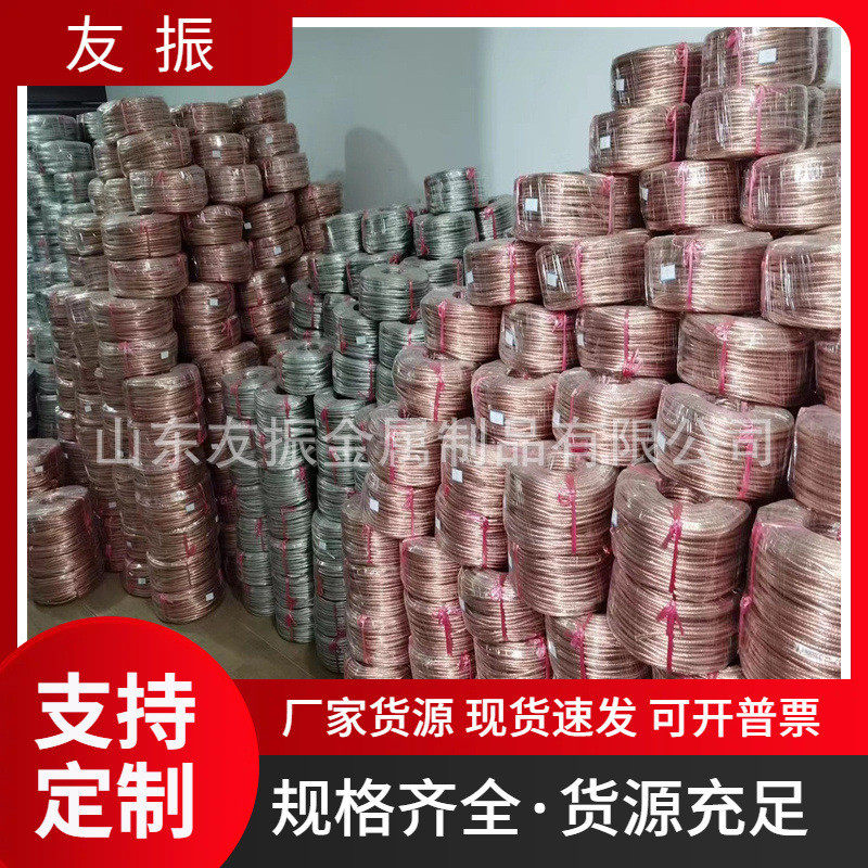镀锡铜编织线 库存现货 导电接地编织铜带 透明绝缘护套铜绞线