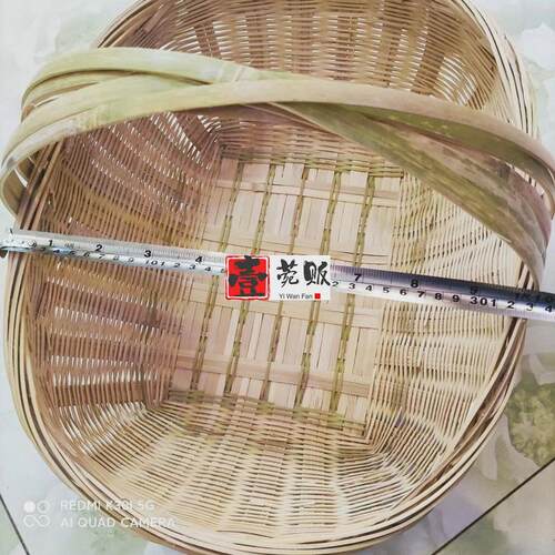 竹编手提篮买菜篮竹篮子鸡蛋篮水果篮购物篮编织收纳新品