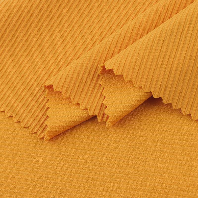 锦布高弹楼梯氨260g锦纶美人条布料加厚坑条罗纹布打底裤面料