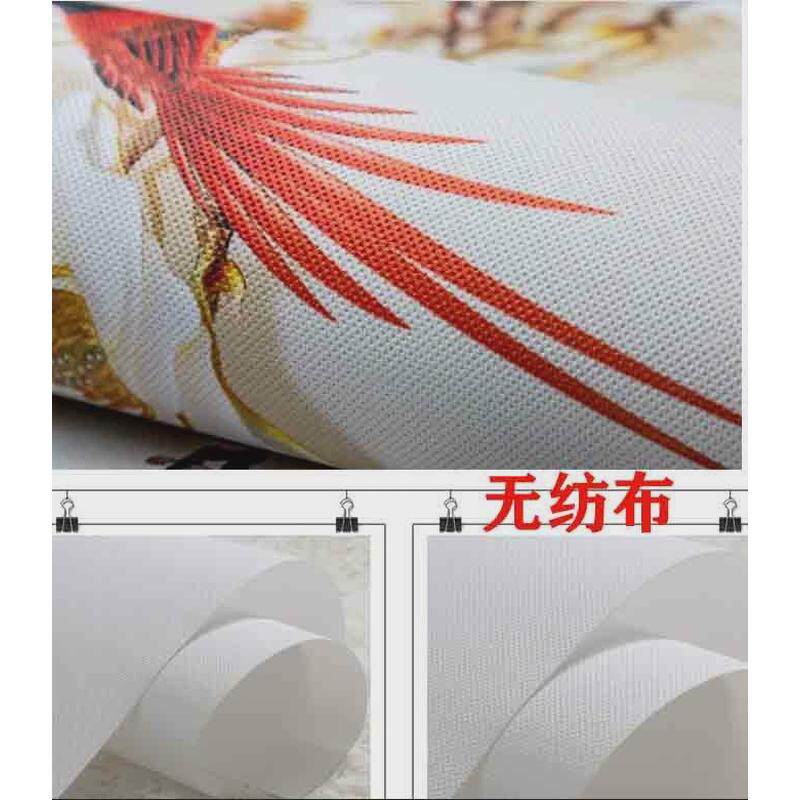 新中式玉兰花电视背景墙壁纸现代中国风壁画影视墙布花鸟素雅墙纸
