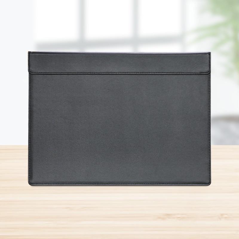 前台皮革写字板大班台垫会议夹商务会议室办公桌垫专用皮磁铁垫板