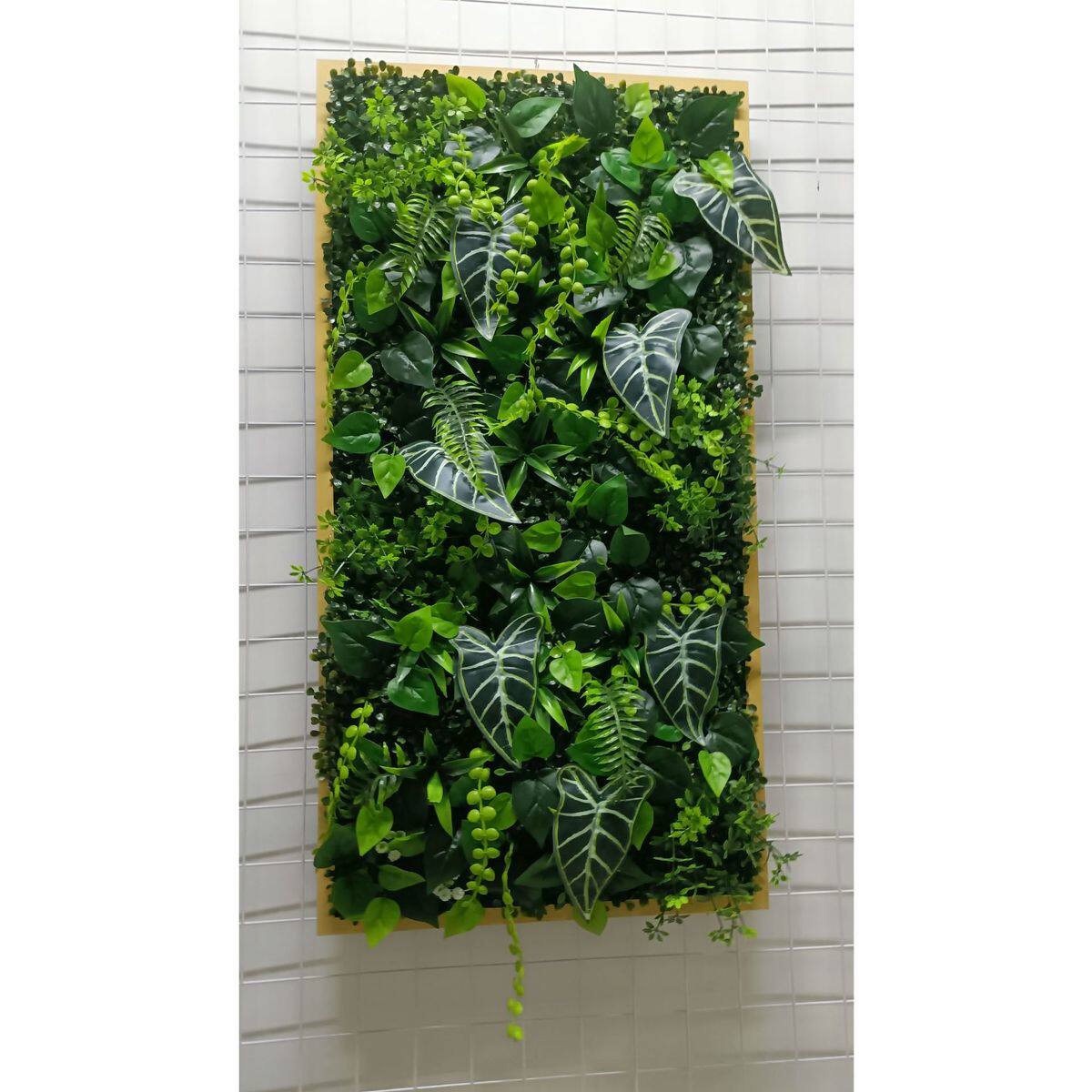 厂家供应植物壁挂墙壁装饰立体挂墙仿真绿植壁挂绿植装饰框北欧