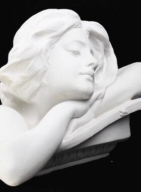 美术思考石膏头像石膏教具石膏像石膏像装饰石膏像勃兰特雕塑摆件