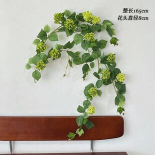 14头绣球花藤尤加利藤蔓桉树叶仿真藤条婚礼仿真绿植装饰仿真花