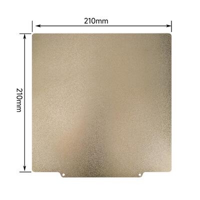 高品质x13d打印机双面喷涂pei弹簧钢板257x257mm