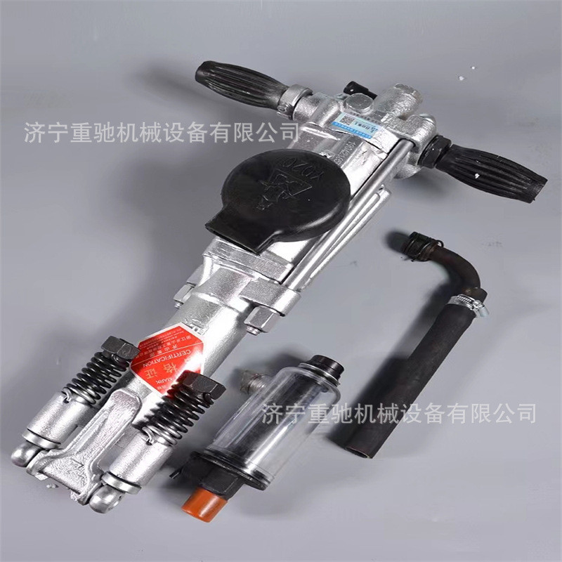 热销矿用yt24气腿凿岩机风动yt24岩石钻孔机镐28风钻手持液压汽油