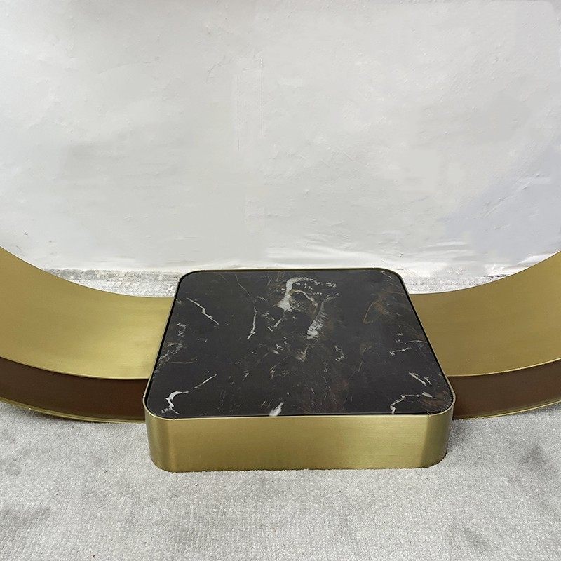 轻奢不锈钢玄关桌现代简约入户条案走廊大理石靠墙过道玄关柜,家居饰品,现代装饰画,淘宝优惠券,粉丝福利购,淘宝优惠卷