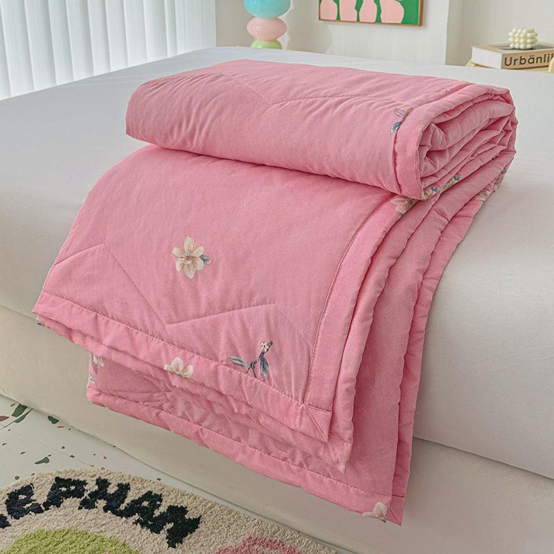 水洗棉被子空调被双人夏凉被夏季薄被子被学生宿舍单人夏被棉被芯