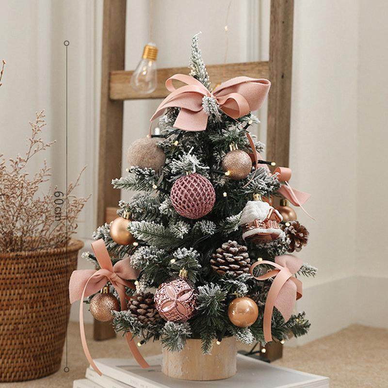 圣诞树家用圣诞节场景布置圣诞装饰品小型迷你桌面摆件diy套餐