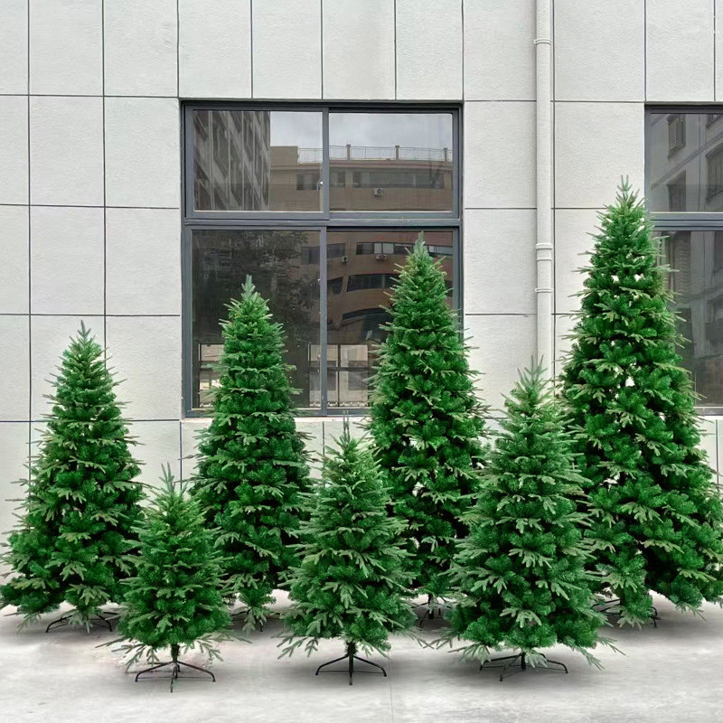 圣诞节pe+pvc自动树加密圣诞树仿真大型pepvc圣诞树
