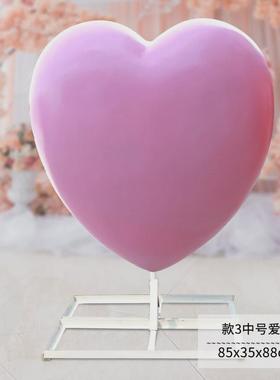 发光爱心雕塑摆件户外玻璃钢景区庭院商场园林景观节日气氛装饰品