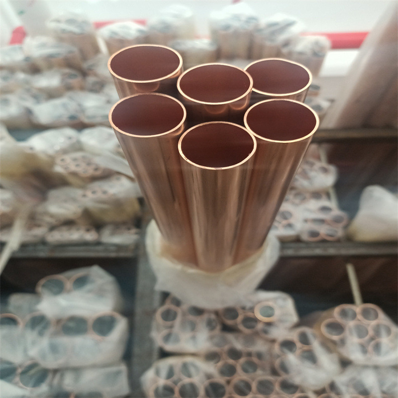 包塑紫铜管圆管脱脂冷媒紫铜空调tp2蚊香盘紫铜管pvc覆塑紫铜盘管