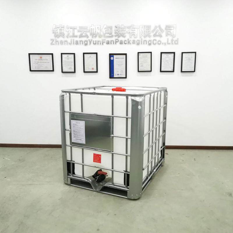 1000L吊装吨桶白色污水桶直供1吨塑料包装容器化工涂料方桶