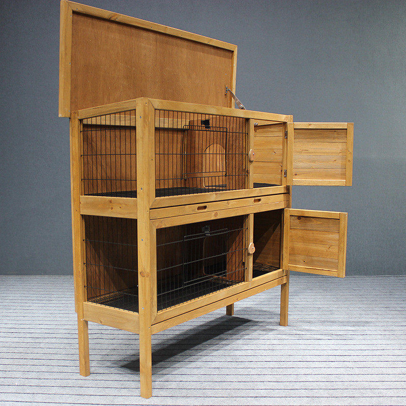 户外实木兔笼豪华双层兔窝宠物笼兔舍别墅屋兔防喷尿豚鼠仓鼠通用,宠物/宠物食品及用品,兔笼,淘宝优惠券,粉丝福利购,淘宝优惠卷