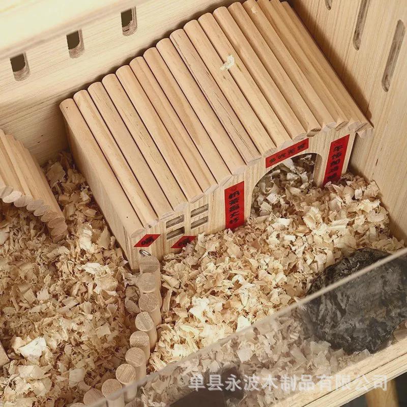 热销芦丁鸡养殖箱宠物仓鼠饲养箱笼子观景全套造景小木屋观保温专