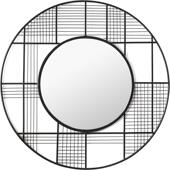 挂墙艺术壁挂式 镜装 饰镜金属框架圆形镜子客厅卧室玄关走廊浴室