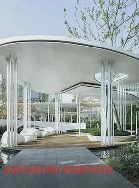 户外大型玻璃钢廊架GFRP凉亭景观工程廊坊广场公园遮阳亭装饰长廊