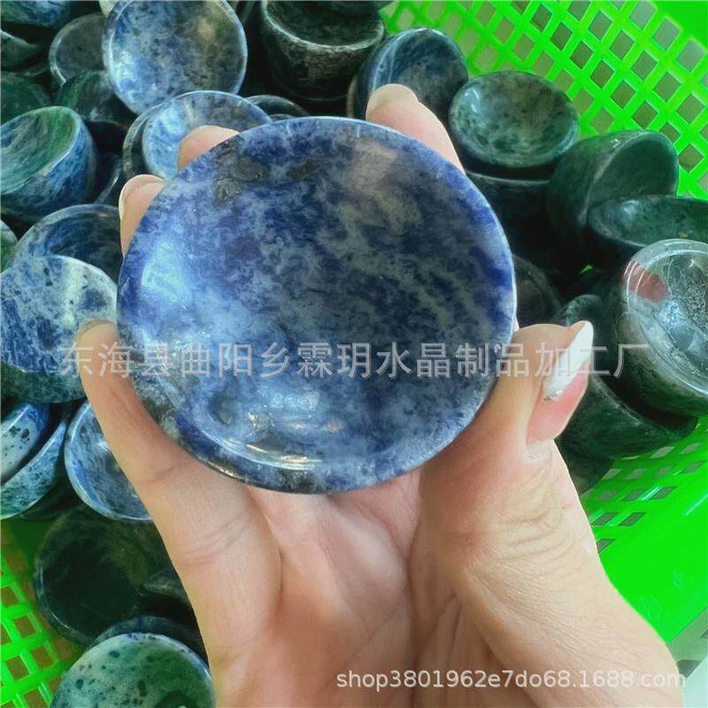 摆件白水晶粉水晶黄水晶水晶碗天然肥皂盒摆件办公室家居摆