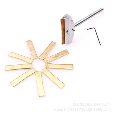 吉他品丝安装工具套装吉他品丝安装夹具+9个规格品丝合金安装片