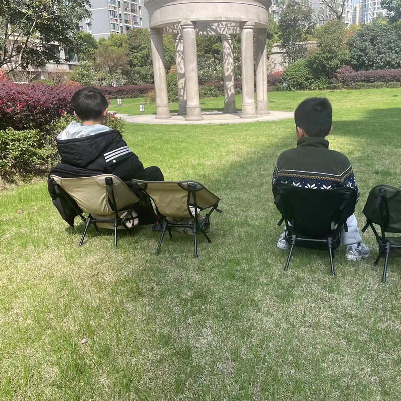 铝合金折叠月亮椅宝宝月亮椅户外露营野餐 春游儿童折叠月亮椅