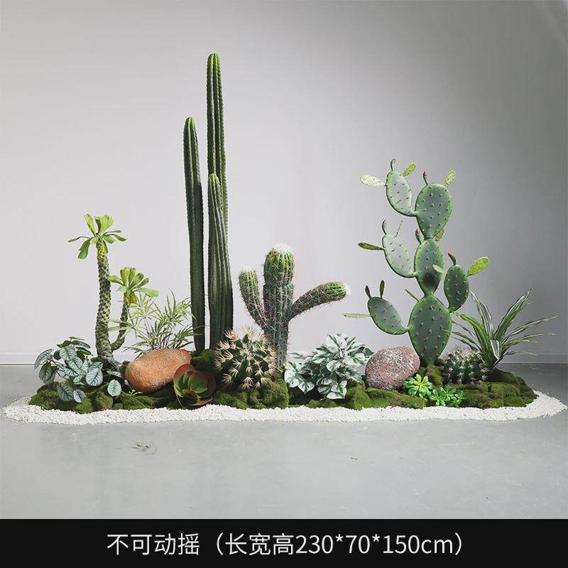 仿真仙人掌橱窗造景植物大型号沙漠仙人柱假景观店铺装饰摆件绿植