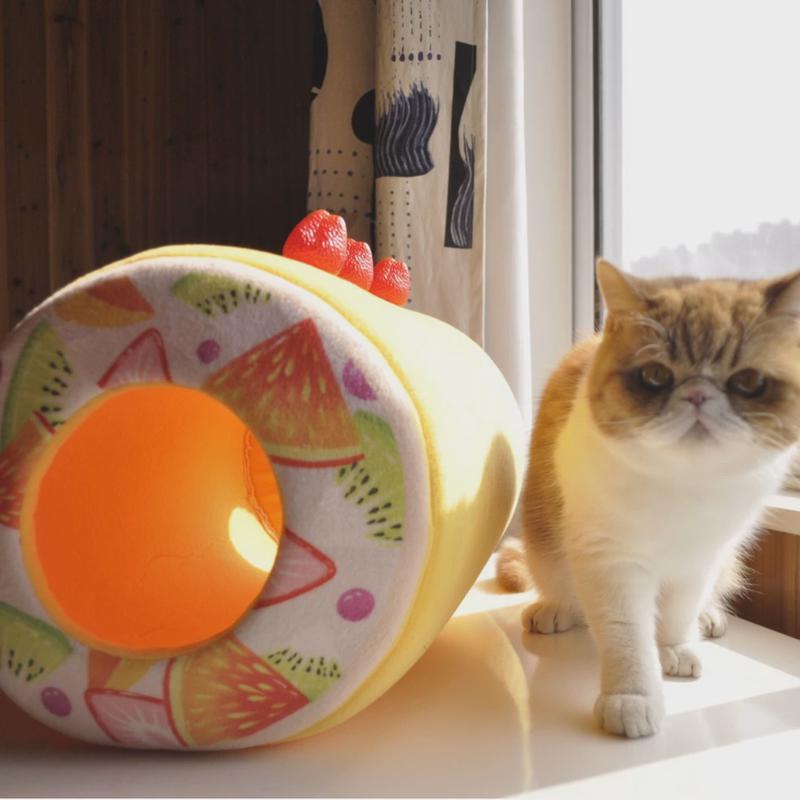 春夏季狗狗蛋卷造型3d狗窝小型犬感垫子清凉猫窝凉宠物透气围挡窝