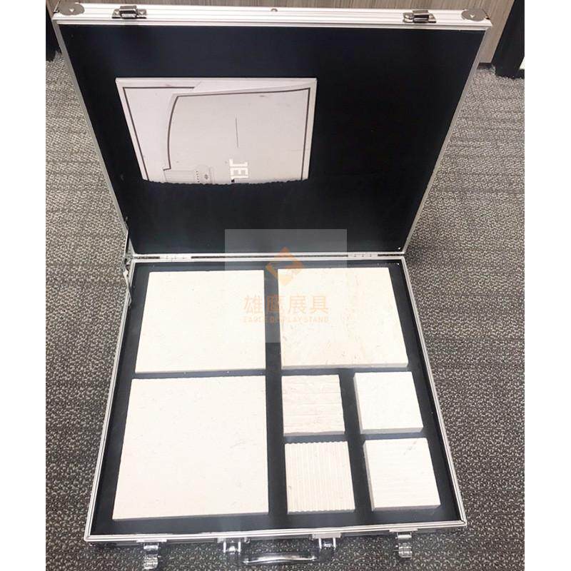 瓷砖展示架手提展板货架木地板样品册盒子手提箱石材铝合金箱