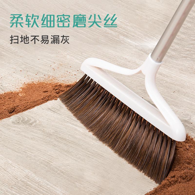 vhm7批发折叠头发扫把家用撮箕软毛魔术簸箕组不沾梳齿浴室卫生间