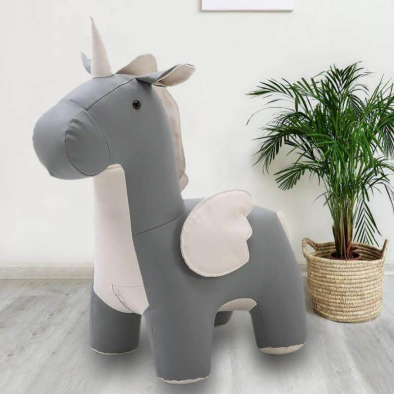 创意小马换鞋凳会厅摆件坐凳可爱卡通动物座椅矮凳儿童独角兽新款