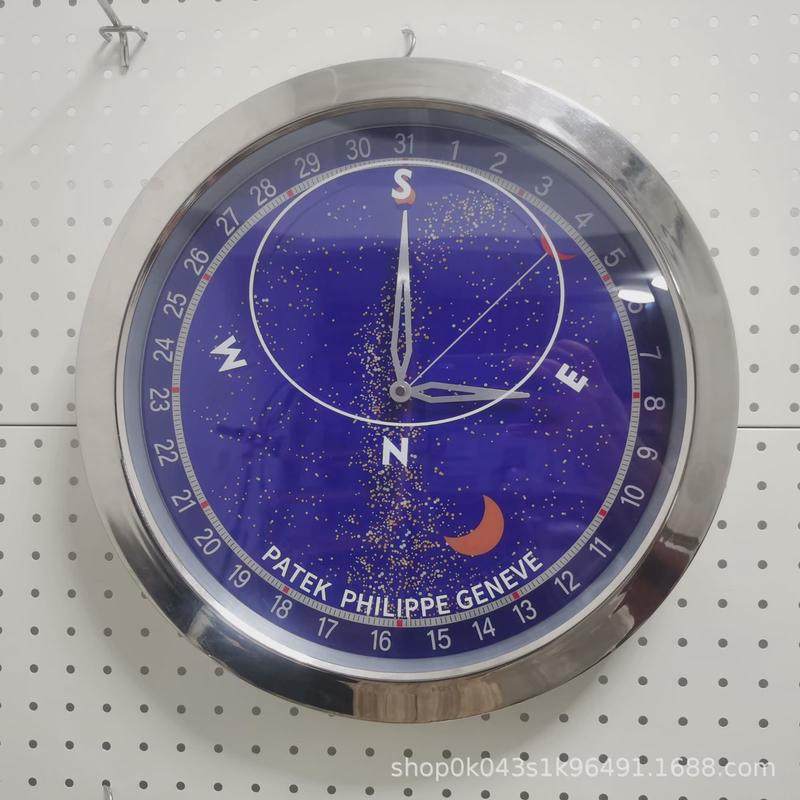 海外通14.16寸劳士迪热销拿gmt挂钟百达.欧米水鬼表挂钟一件起批