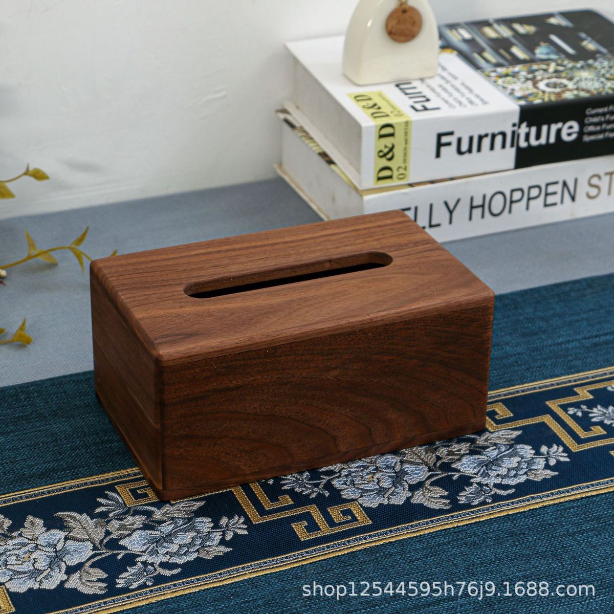 北美黑胡桃木纸巾盒实木抽纸盒客厅茶几办公桌餐纸木质收纳盒其他