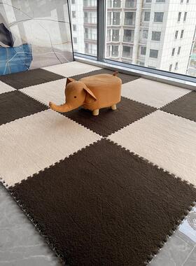 热销2u8k地垫大面积全铺办公室拼接地毯卧室毛毯大块60*60cm客厅