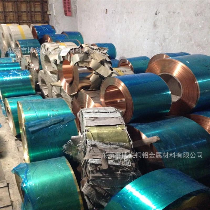 深圳剪切平直C2600黄铜片紫铜带0.1mm0.2mm专业加工H70黄铜皮