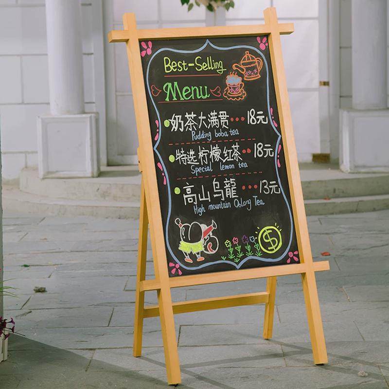 门口立式摆摊小黑板店铺用广告牌展示板商用木质户外手写价格招牌,文具电教/文化用品/商务用品,白板,淘宝优惠券,粉丝福利购,淘宝优惠卷