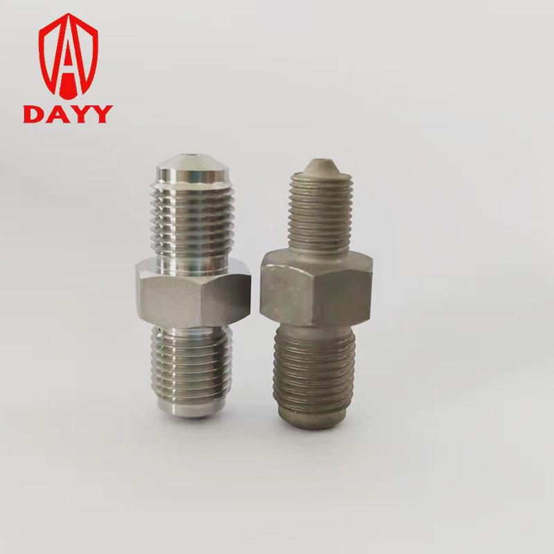液压超高压油嘴m10x1转g1/4不锈钢螺母转接头快速接头注油嘴