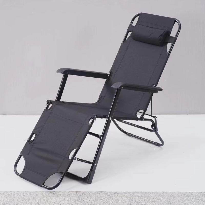厂家直供加宽户外管单方休闲躺椅折叠躺椅