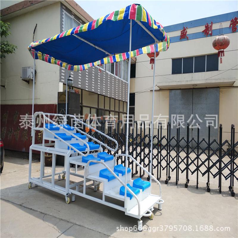 新款带伸缩12座移动式终点裁判台/终点计时台/终点看台可遮阳棚