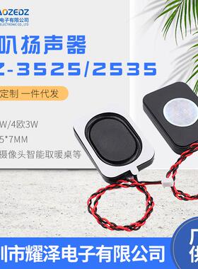 3525/2535腔体喇叭 4欧3W /8欧2WBOX蓝牙音响扬声器 智能家居防水