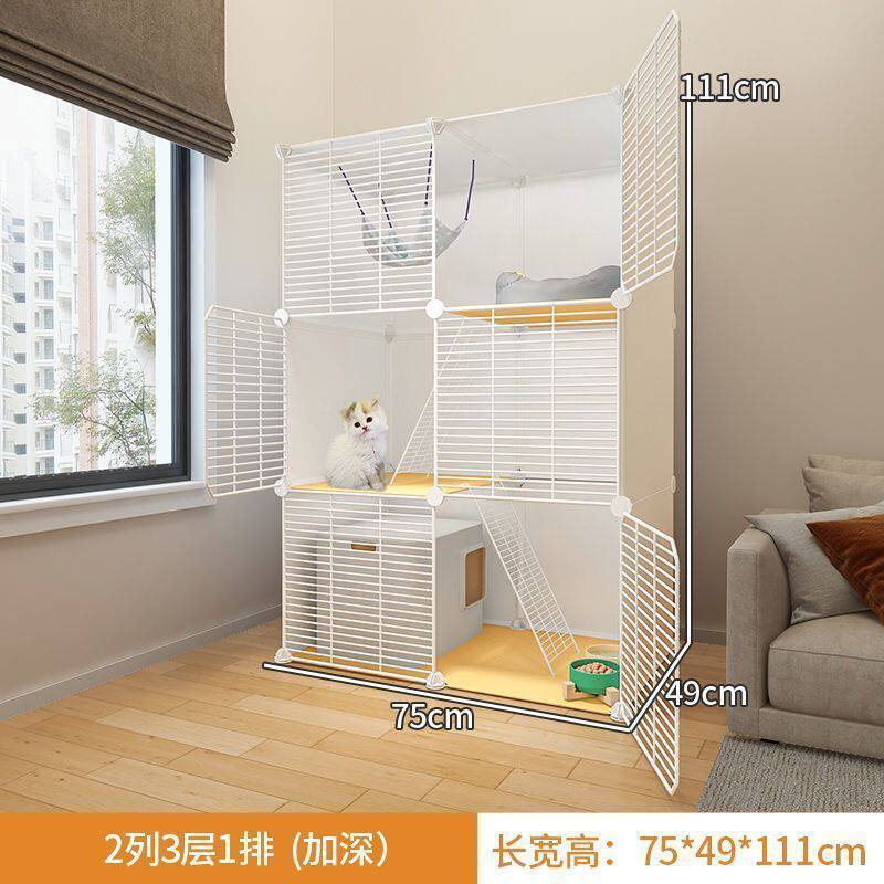 猫别墅家用室内猫超大自由空间自由组装猫咪猫屋宠物笼子猫笼子厂