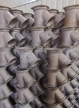 机制铸铁排水管件 DN100顺水三通 无承口柔性接口斜三通管件单价