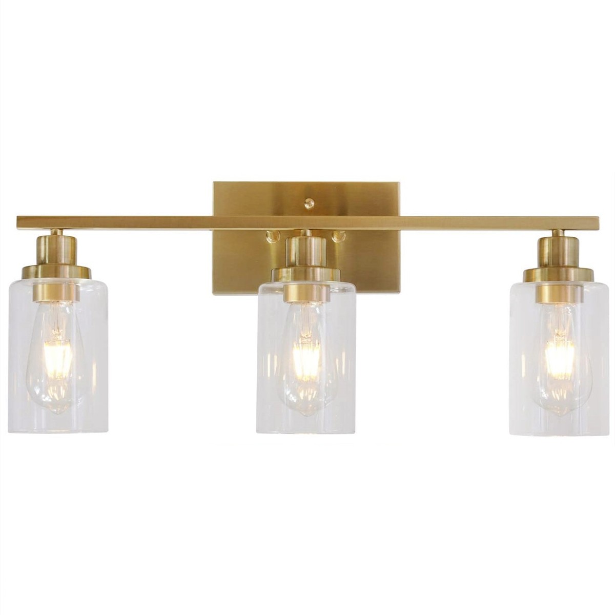 ebay美式床头背景墙玻璃壁灯轻奢电镀3头镜前创意个性灯具