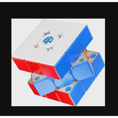 新GAN356ME三阶磁力魔方专业比赛轴距雾面专业比赛磁力三阶魔方
