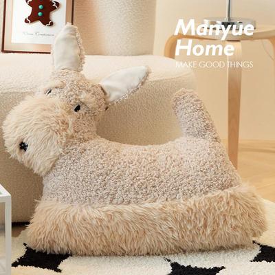 M.life 可爱ins苏格兰梗玩偶抱枕靠垫腰靠卧室床头靠垫装饰枕靠背
