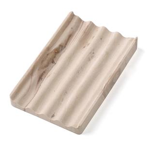 大理石香皂盒肥皂轻奢沥水2024家用高级高端酒店新款卫生间送礼