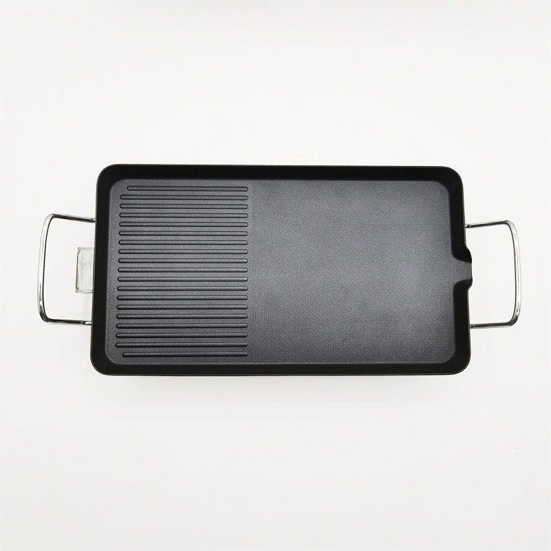 热采电烤盘长方形多功能电烤鱼炉无烟烧烤炉烧烤盘韩式烤盘