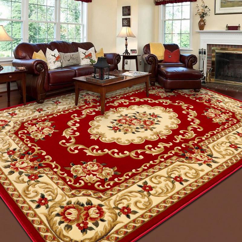 客厅地毯万腾批发欧式加厚大沙发茶几毯手工雕花家用卧室床边地