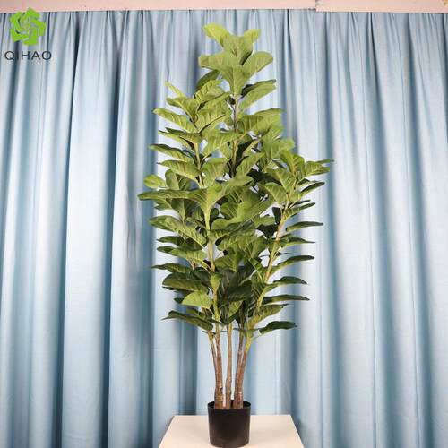 大型仿真琴叶榕橡树装扮造景盆栽摆件室内园林假树装饰绿植盆栽