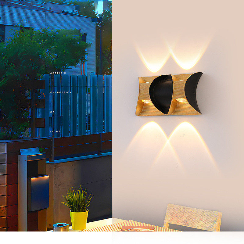 现代简约个性壁灯外墙别墅户外花园庭院阳台壁灯led壁灯壁墙挂灯